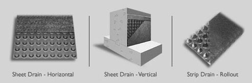 sheet and strip drains